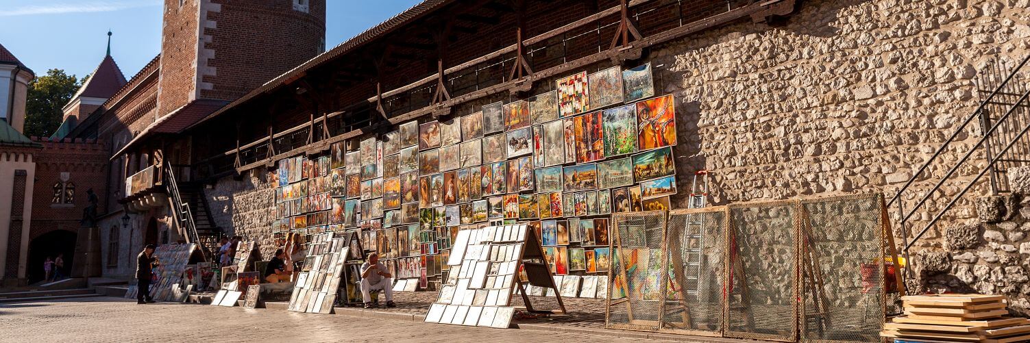 Galeria obrazów i sklep przy Bramie Floriańskiej