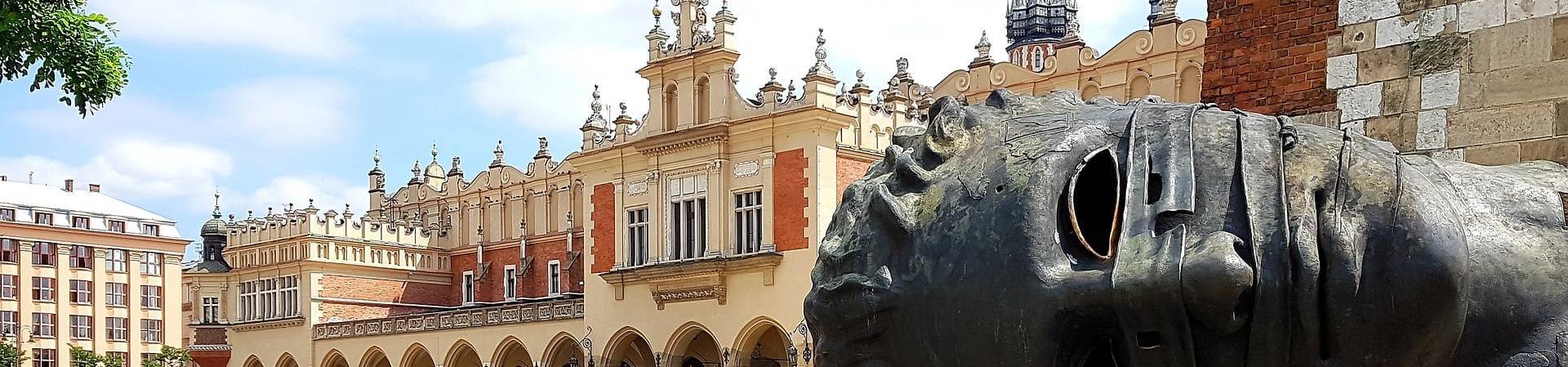 Eros Bendato na Rynku Głównym w Krakowie