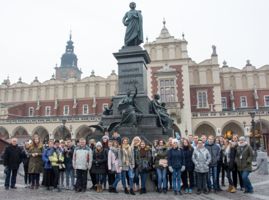 W odwiedzinach u Adasia ;) Pod pomnikiem Adama Mickiewicza
